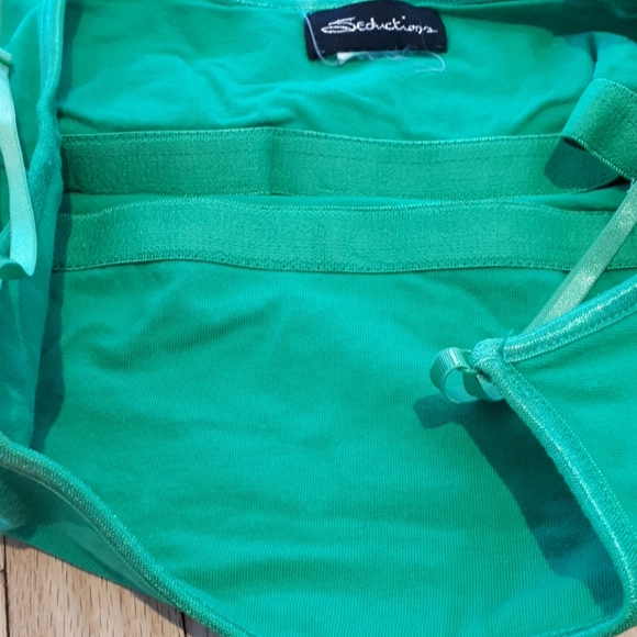 SEDUCTION dark green camisole - Picture 4 of 4